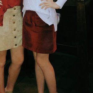 Burgundy Skirt